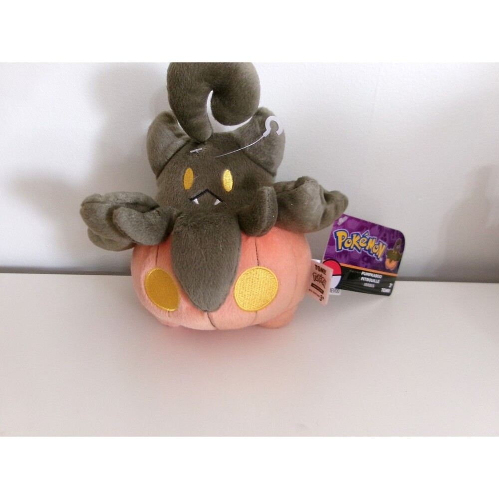 2016 Pokemon PUMPKABOO 7” Plush Soft Toy Ghost Type TOMY
